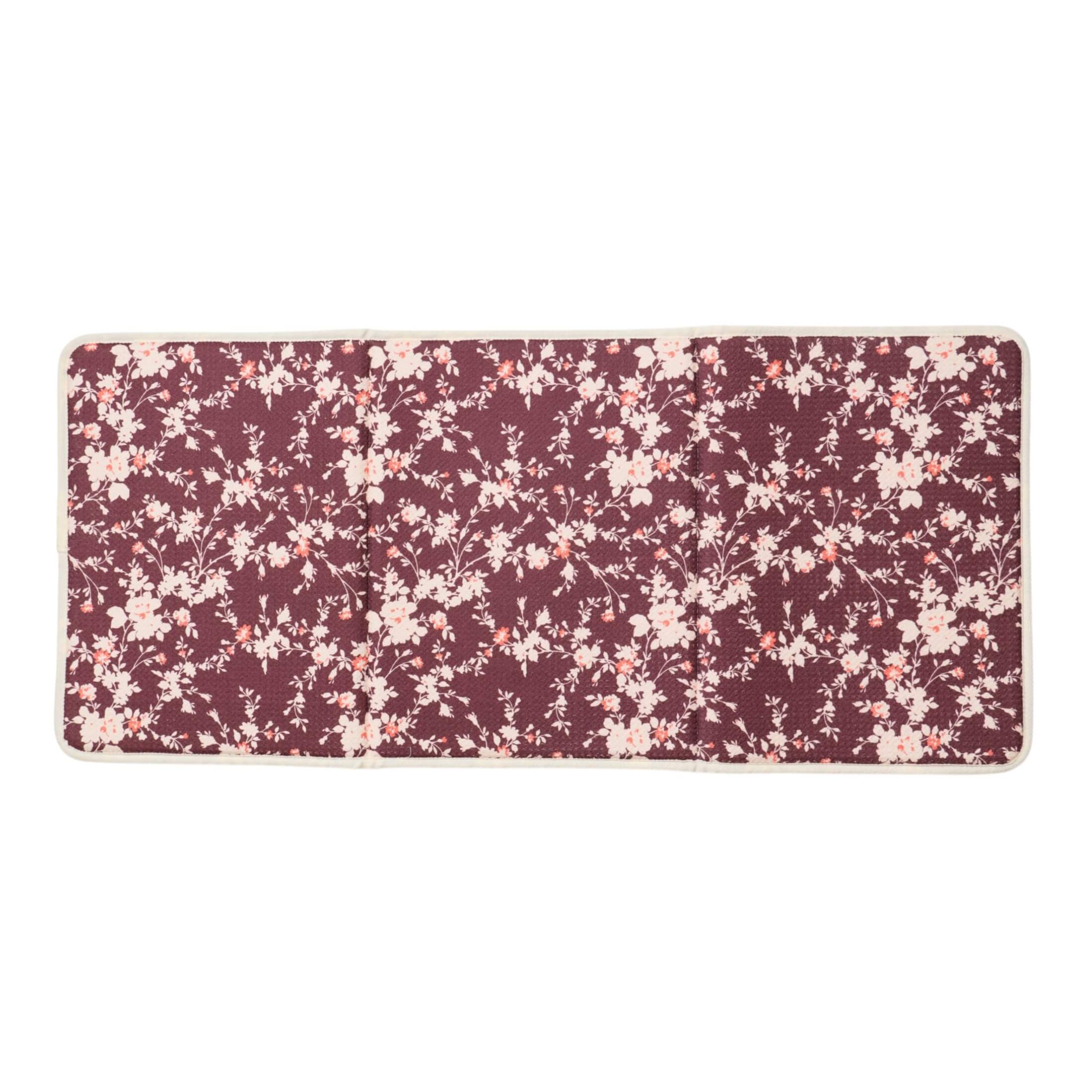 Boot Drying Mat - Signature - Pressed Petals - Burgundy - Once Again Home Co.