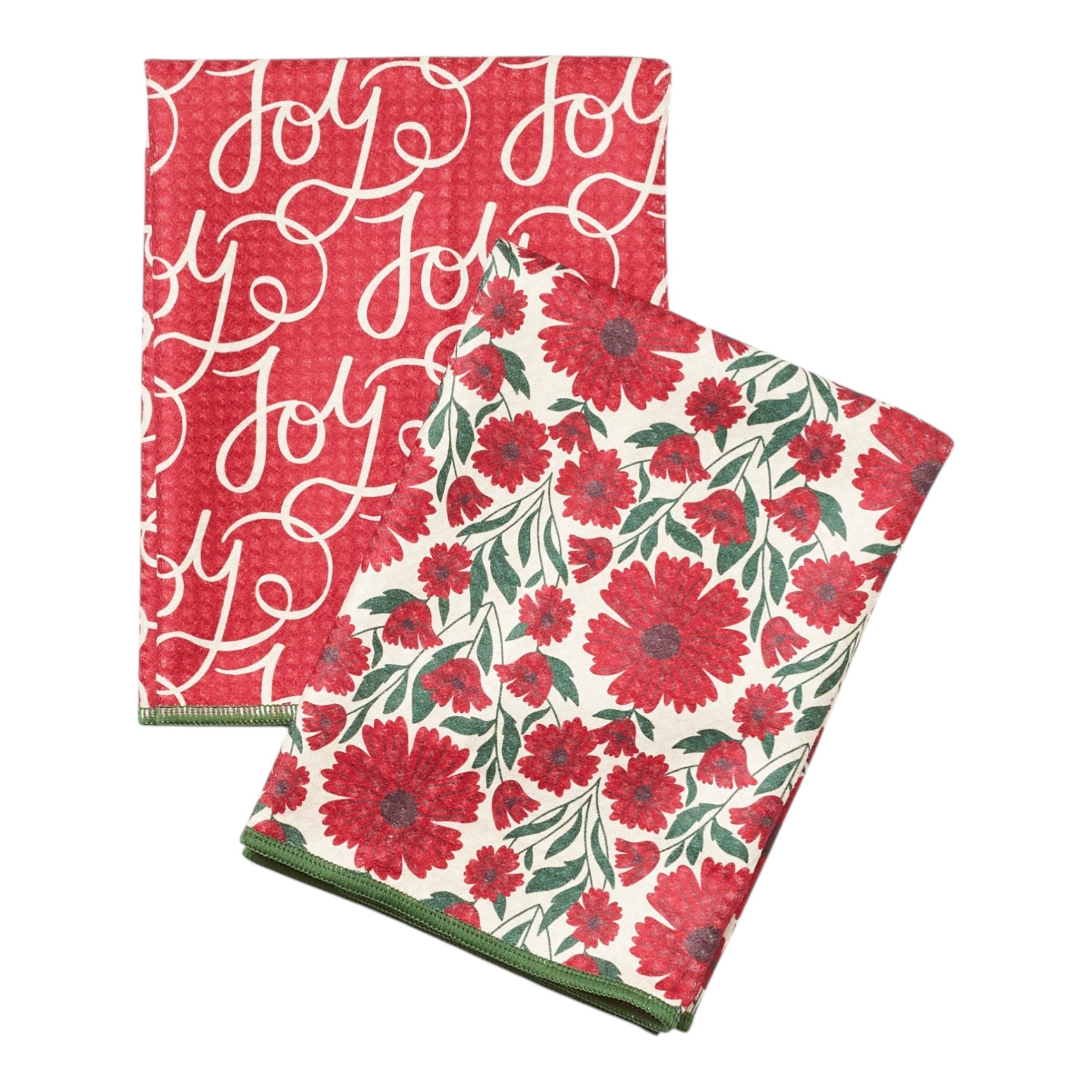 Double Duty (set of 2) reversible - Jen Owens Holiday Daisy - Once Again Home Co.