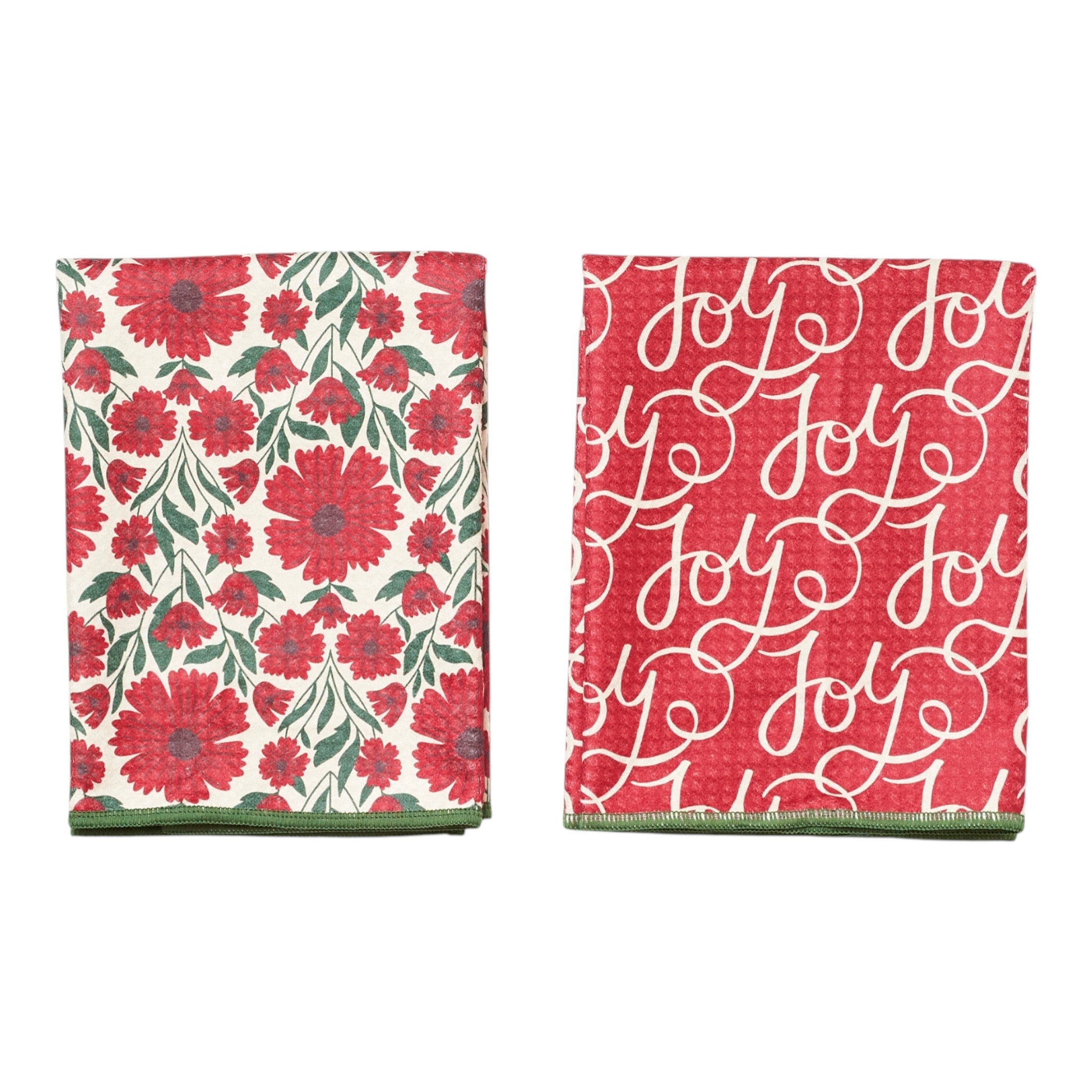 Double Duty (set of 2) reversible - Jen Owens Holiday Daisy - Once Again Home Co.