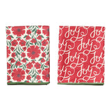 Double Duty (set of 2) reversible - Jen Owens Holiday Daisy - Once Again Home Co.