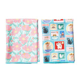Double Duty (set of 2) reversible - Mable Tan Cat Mail - Once Again Home Co.