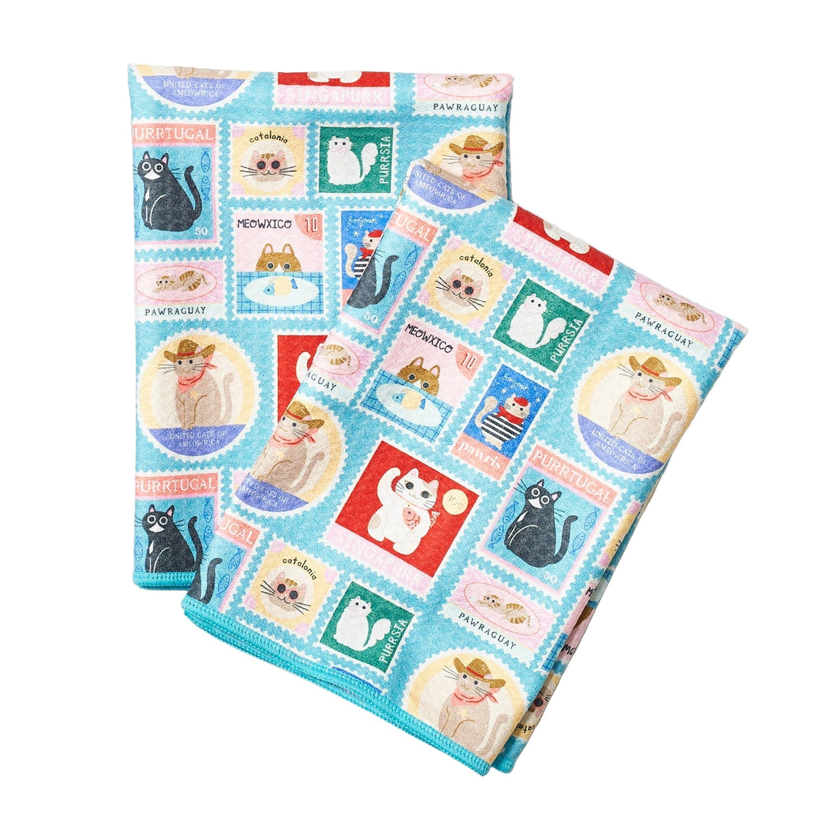 Double Duty (set of 2) reversible - Mable Tan Cat Mail - Once Again Home Co.