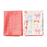 Double Duty (set of 2) reversible - Mable Tan Ribbons - Once Again Home Co.