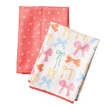 Double Duty (set of 2) reversible - Mable Tan Ribbons - Once Again Home Co.