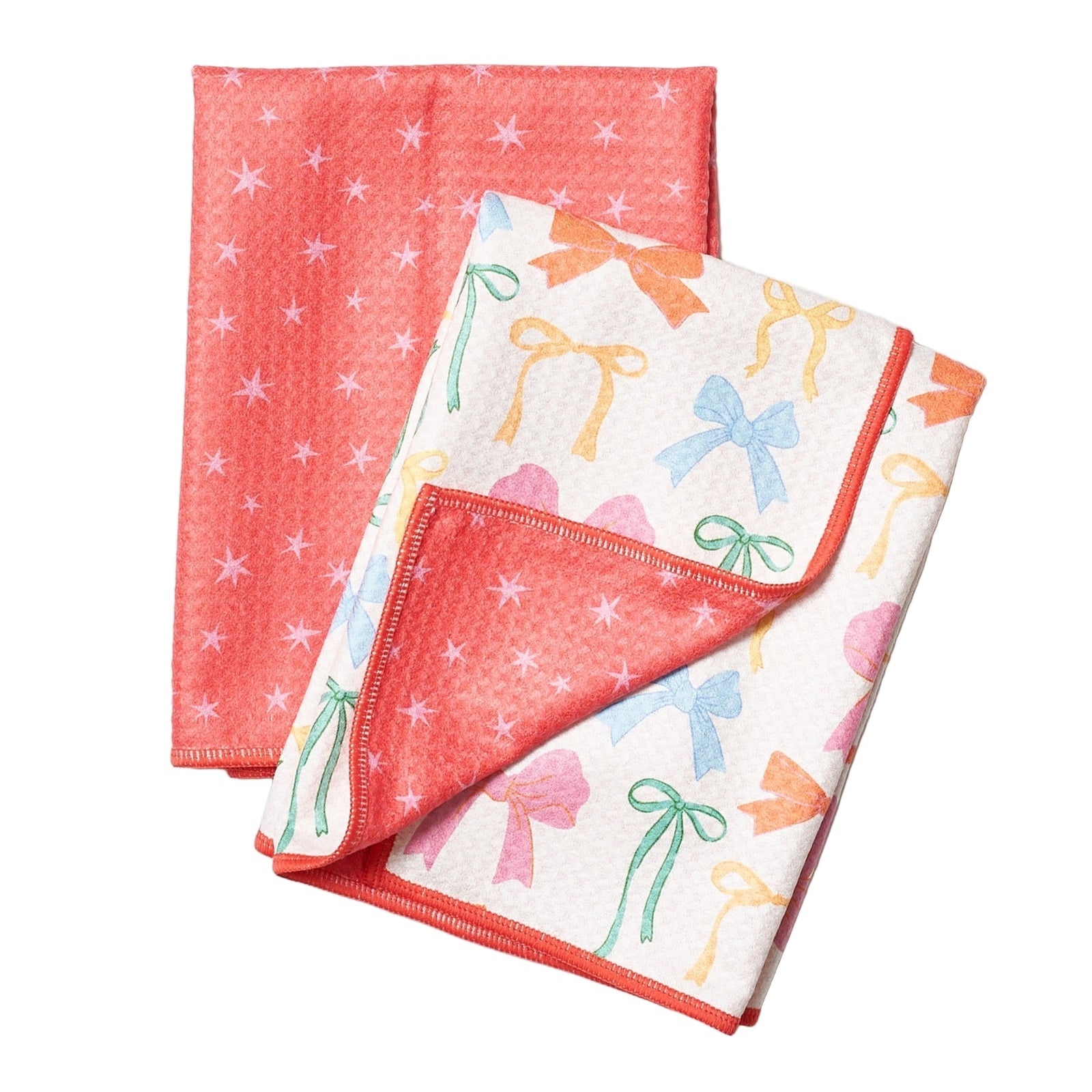 Double Duty (set of 2) reversible - Mable Tan Ribbons - Once Again Home Co.