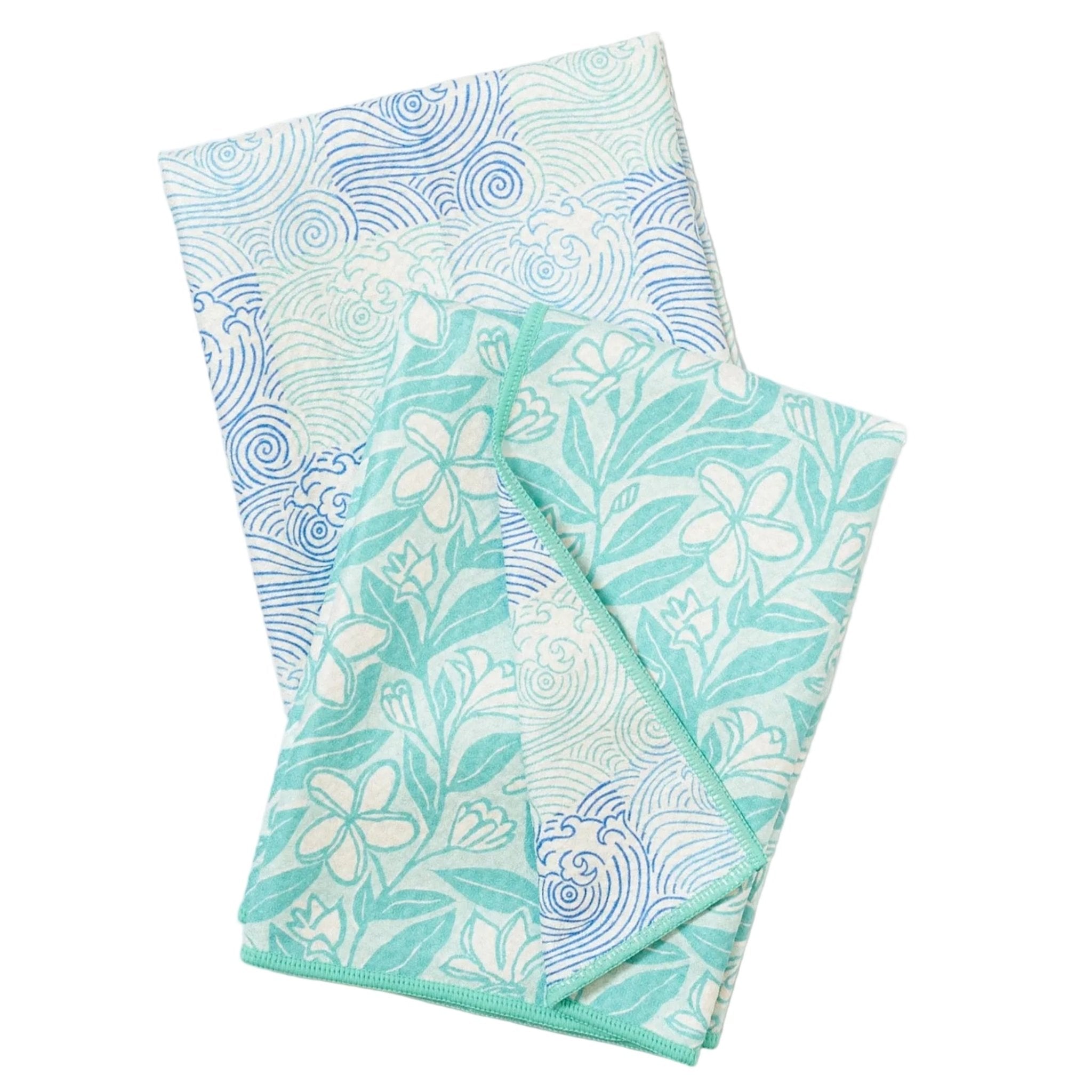 Double Duty (set of 2) Reversible - Marie Le Moal Plumeria - Once Again Home Co.