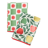 Double Duty (set of 2) reversible - Rebecca Jane Woolbright Happy Apple - Once Again Home Co.