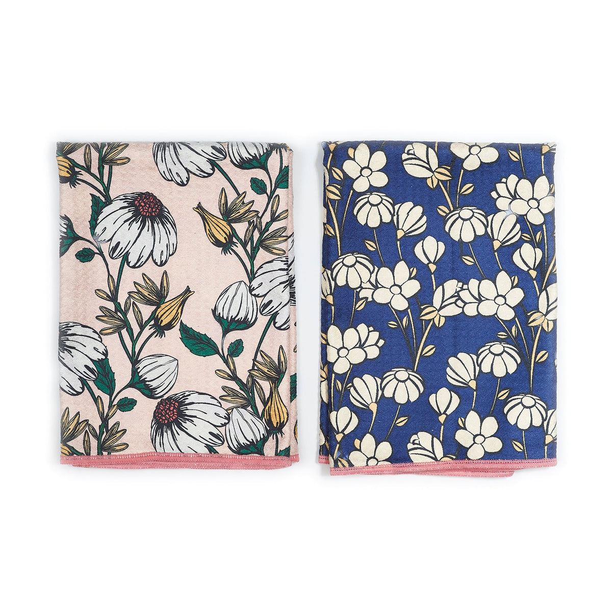 Double Duty Towel (set of 2) Reversible - Janine Lecour Flower Trail - Once Again Home Co.