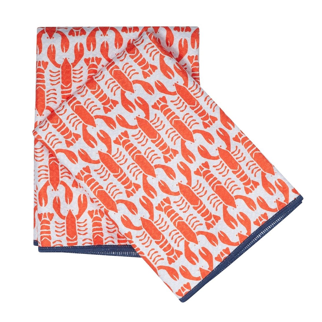 Double Duty Towel (set of 2) Reversible - Kate Nelligan Lobster - Once Again Home Co.