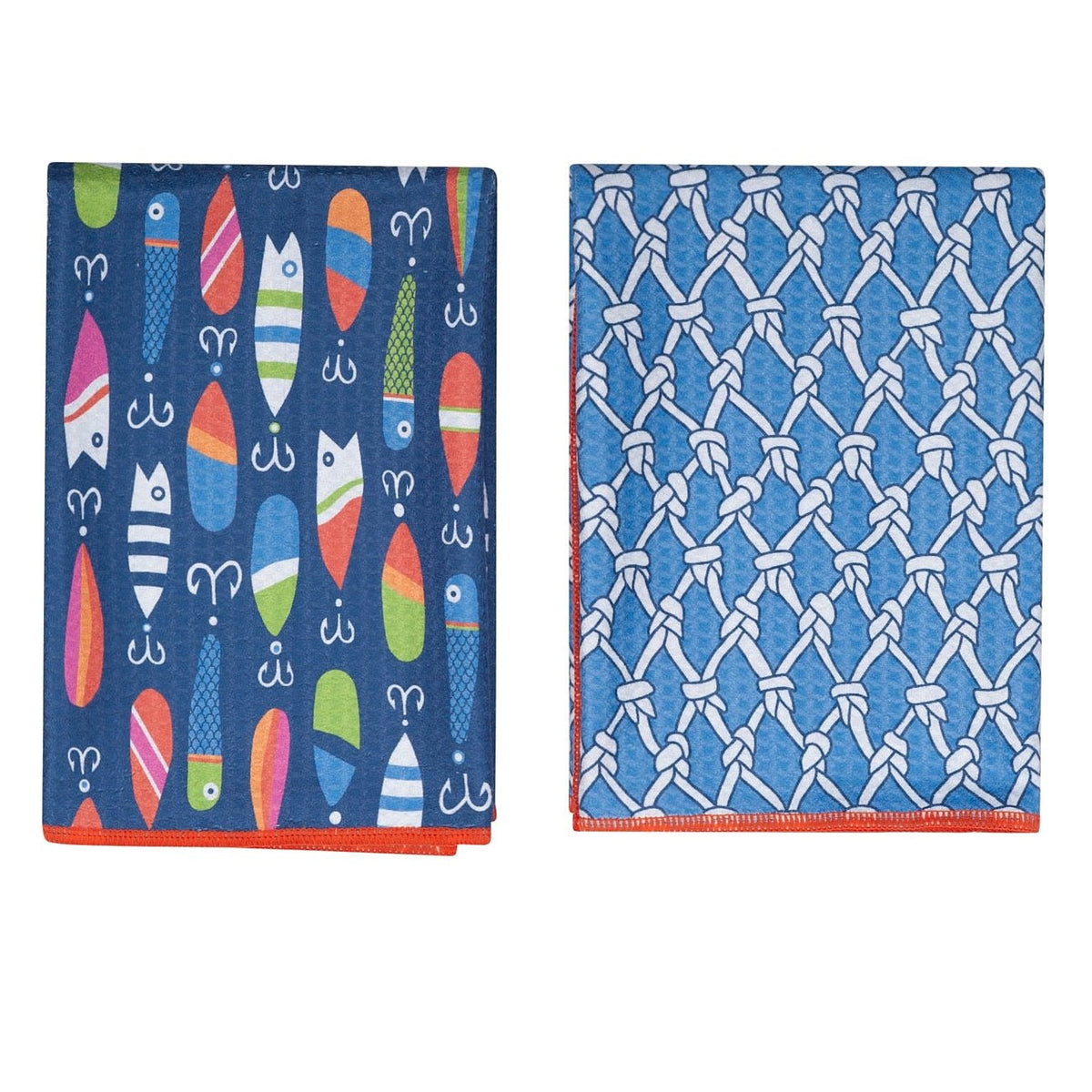 Double Duty Towel (set of 2) Reversible - Kate Nelligan Lure - Once Again Home Co.