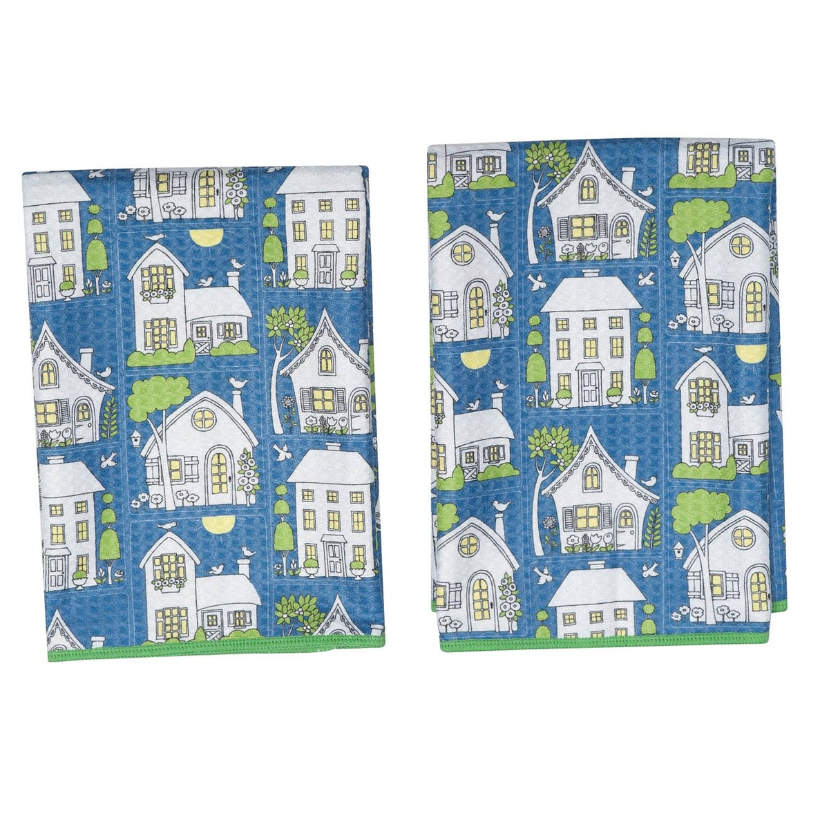 Double Duty Towel (set of 2) Reversible - Mary Engelbreit Twilight Cottage - Once Again Home Co.