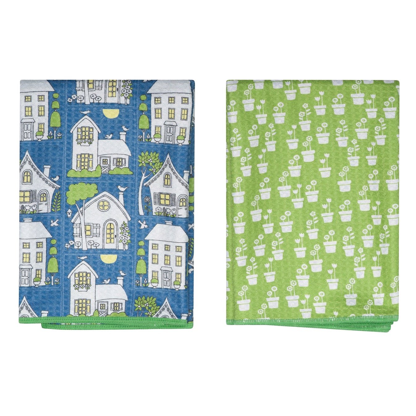 Double Duty Towel (set of 2) Reversible - Mary Engelbreit Twilight Cottage - Once Again Home Co.