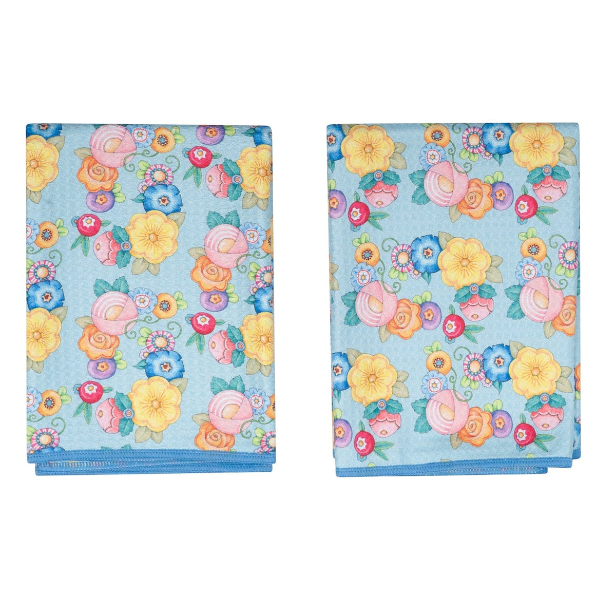 Double Duty Towel (set of 2) Reversible - Mary Engelbreit Wildflower Garland - Once Again Home Co.