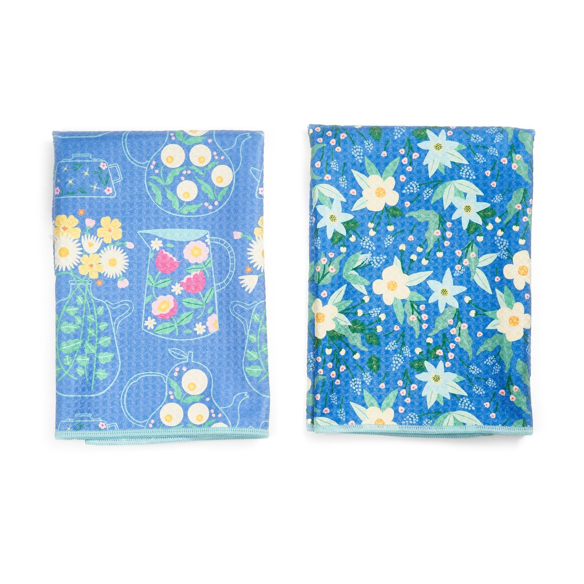 Double Duty Towel (set of 2) Reversible - MT Flower Teapot - Once Again Home Co.