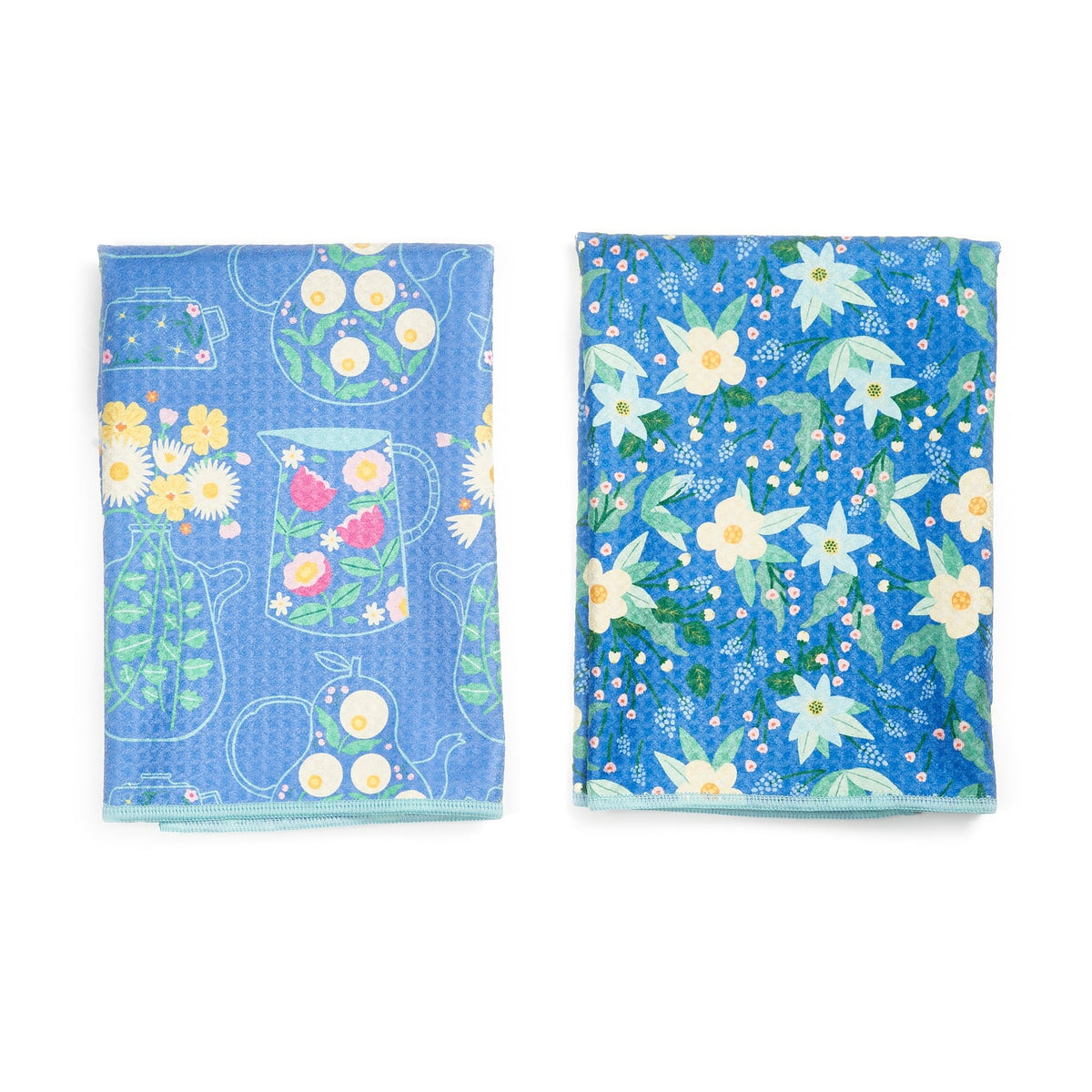 Double Duty Towel (set of 2) Reversible - MT Flower Teapot - Once Again Home Co.