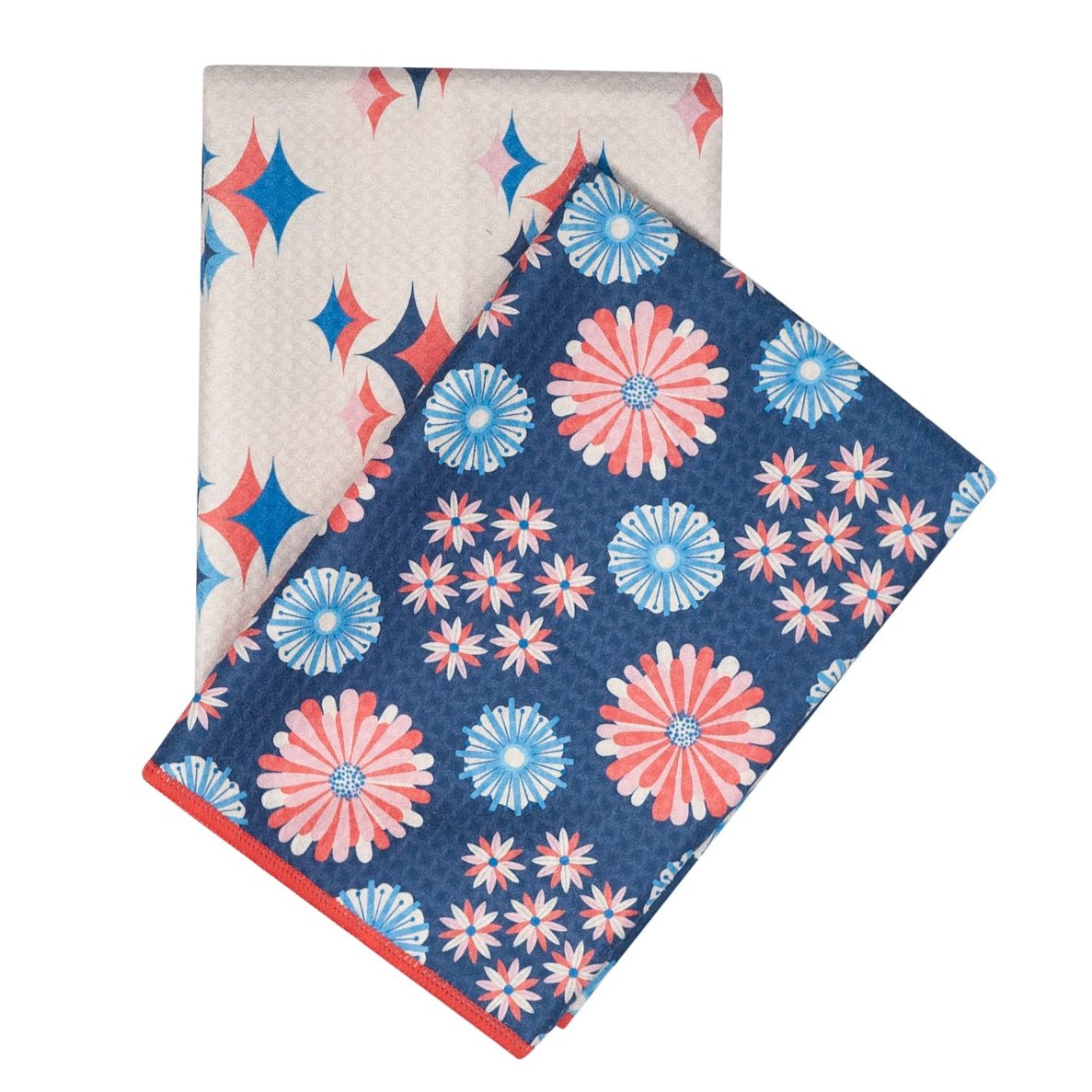 Double Duty Towel (set of 2) Reversible - Rebecca Jane Woolbright Burst - Once Again Home Co.