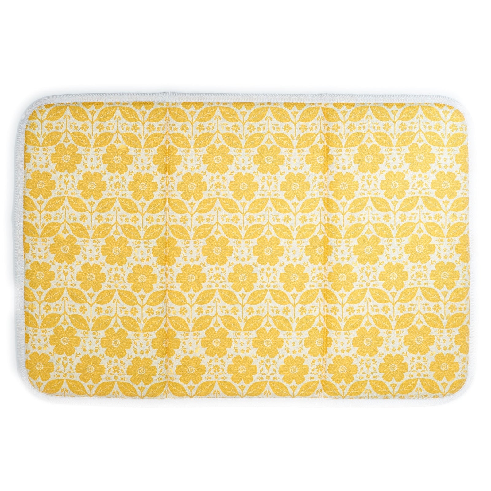Drying Mat - Mable Tan Daisies - Once Again Home Co.