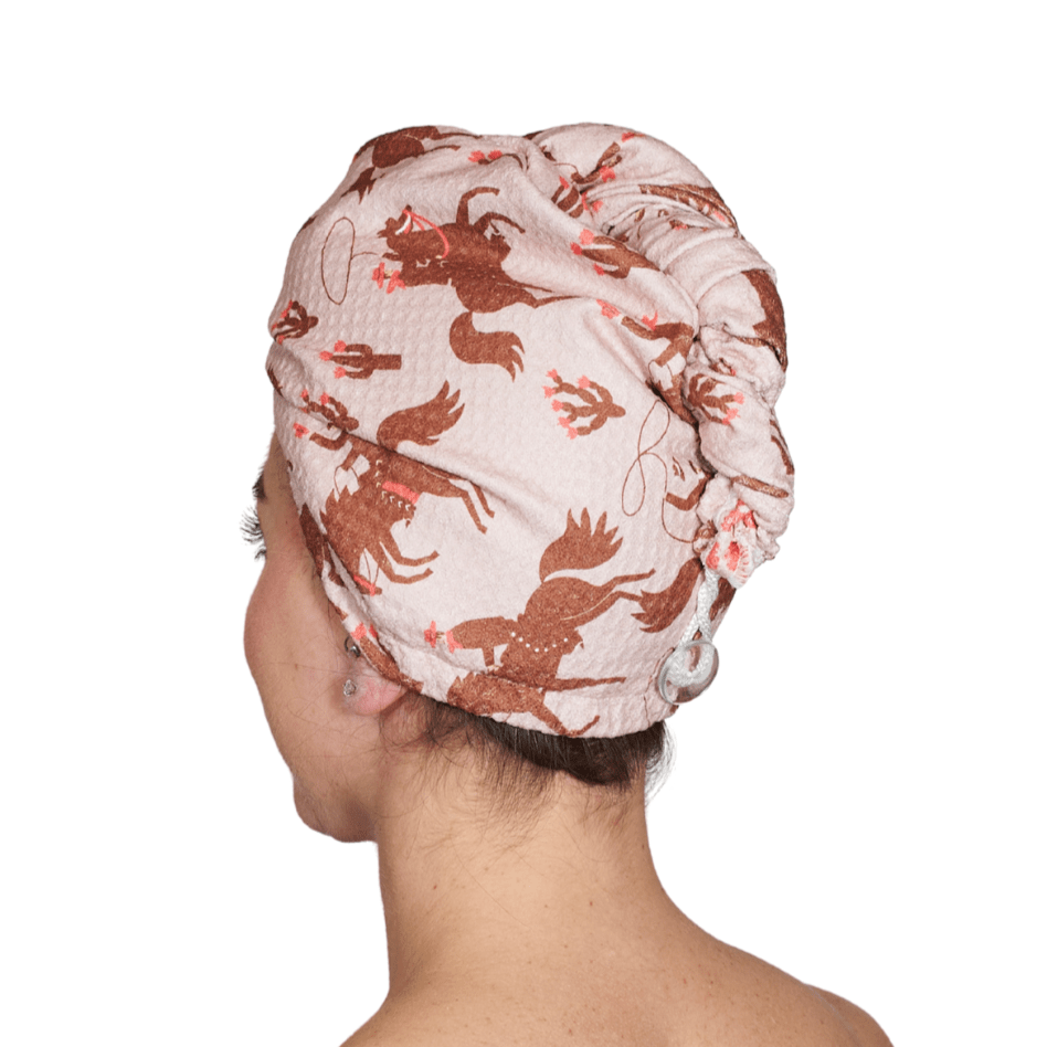 Hair Towel Wrap Double Sided - Signature Collection Rodeo - Once Again Home Co.