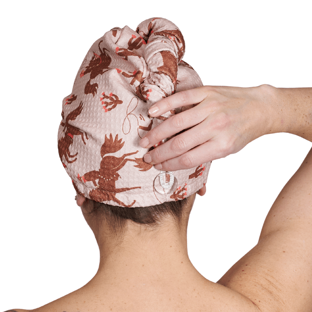 Hair Towel Wrap Double Sided - Signature Collection Rodeo - Once Again Home Co.
