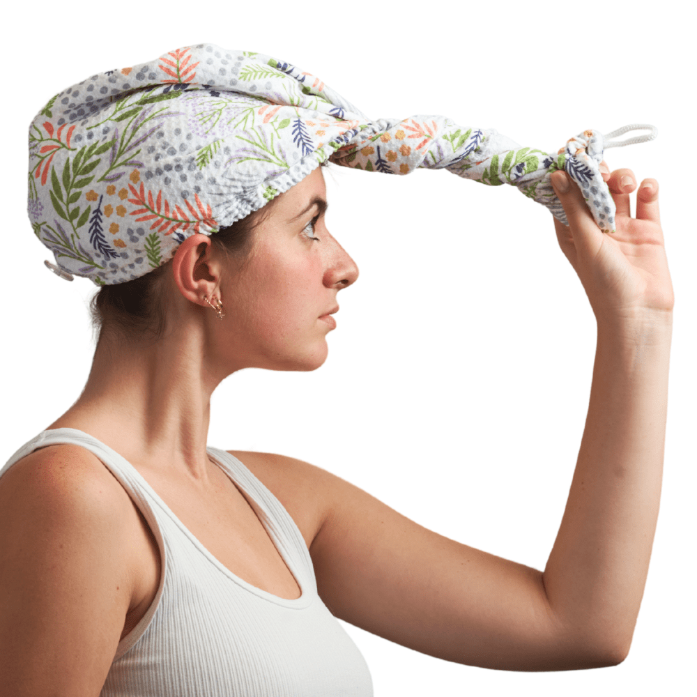 Hair Towel Wrap - Inca Floral in Lilac - Once Again Home Co.