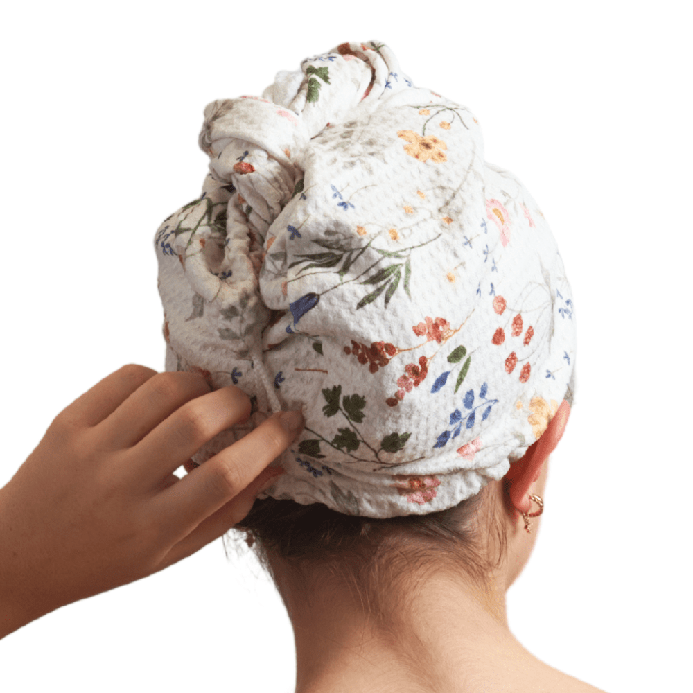 Hair Towel Wrap - Serenity Floral - Once Again Home Co.