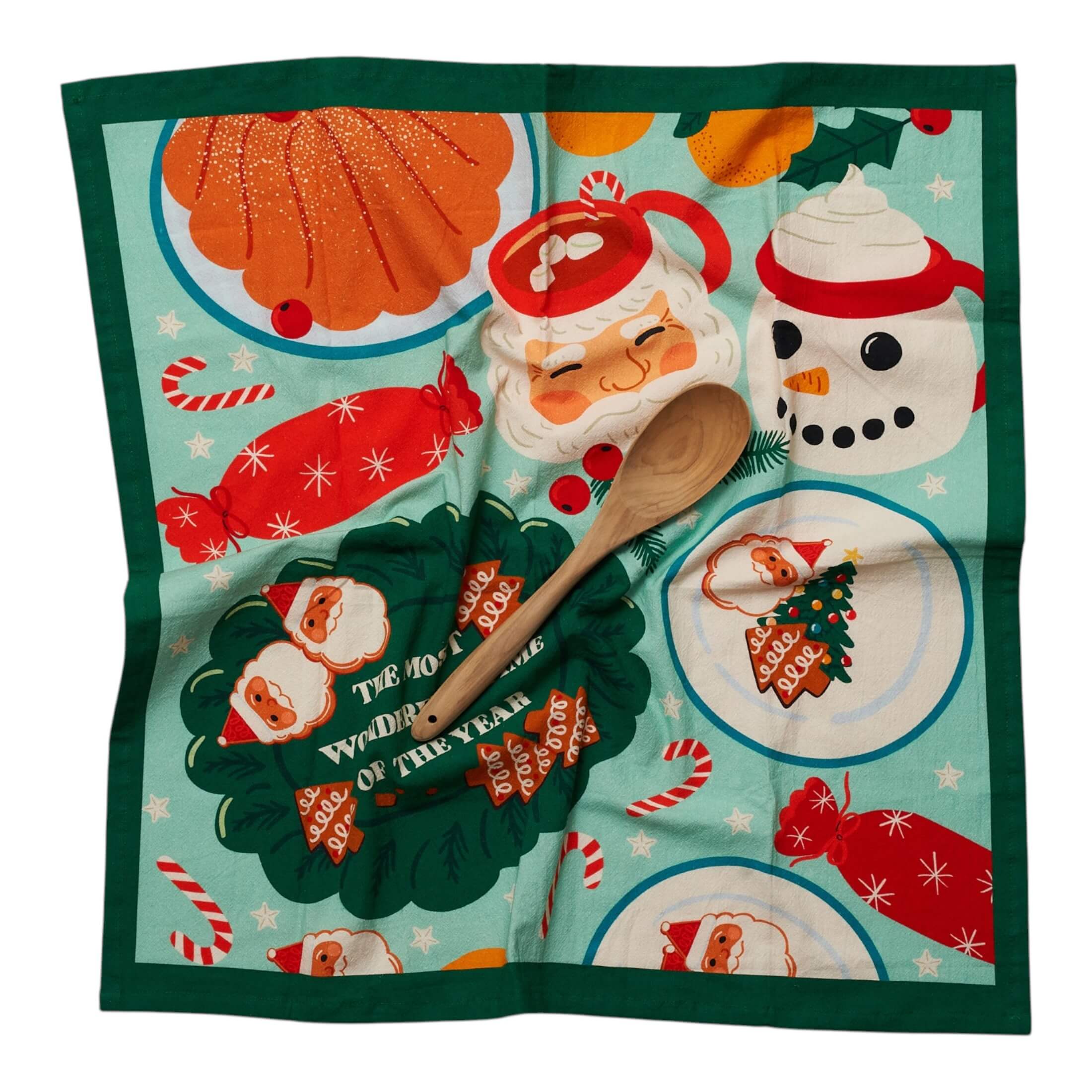 Heritage Organic Towel Set - Mable Tan Christmas Table - Once Again Home Co.