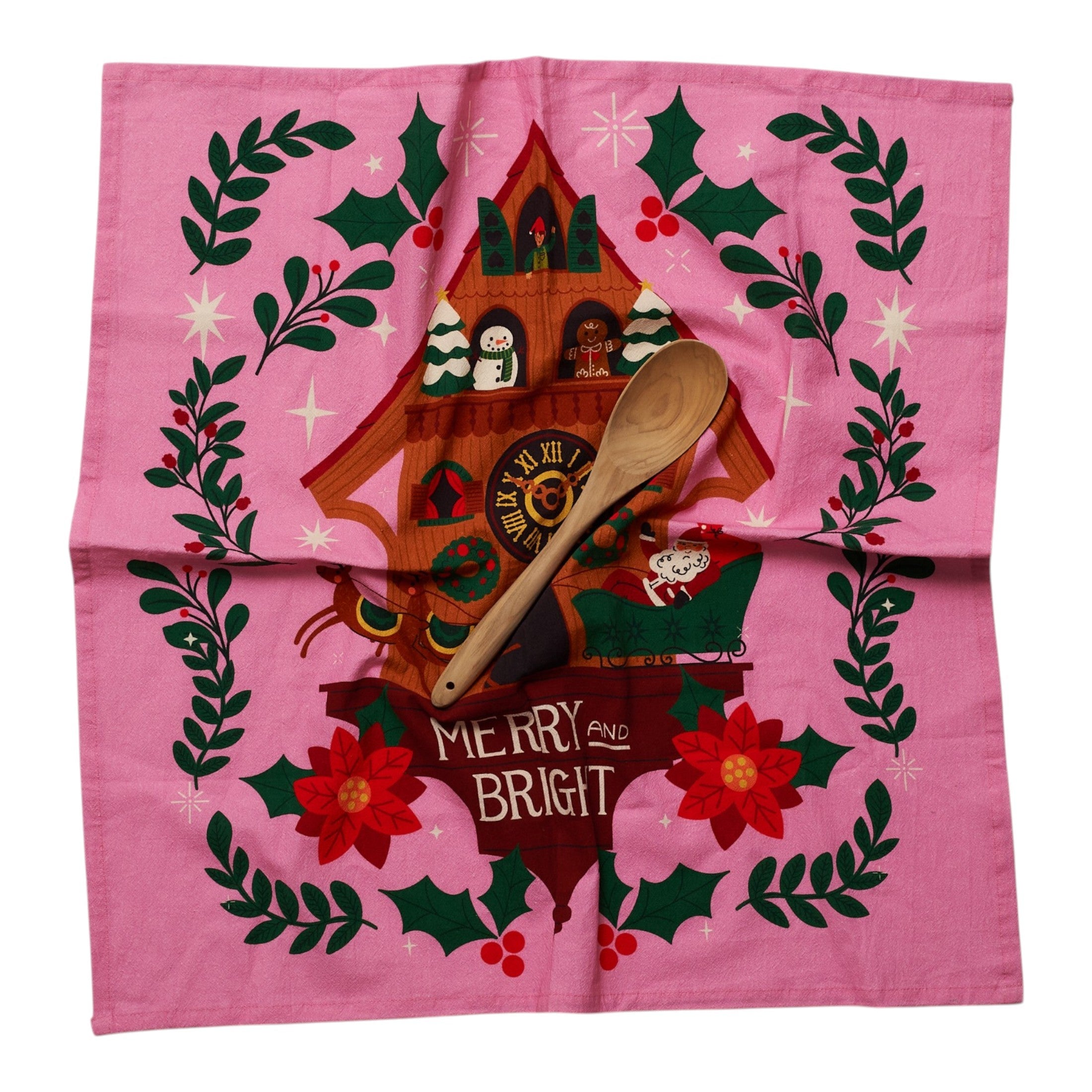 Heritage Organic Towel Set - Mable Tan Merry & Bright - Once Again Home Co.