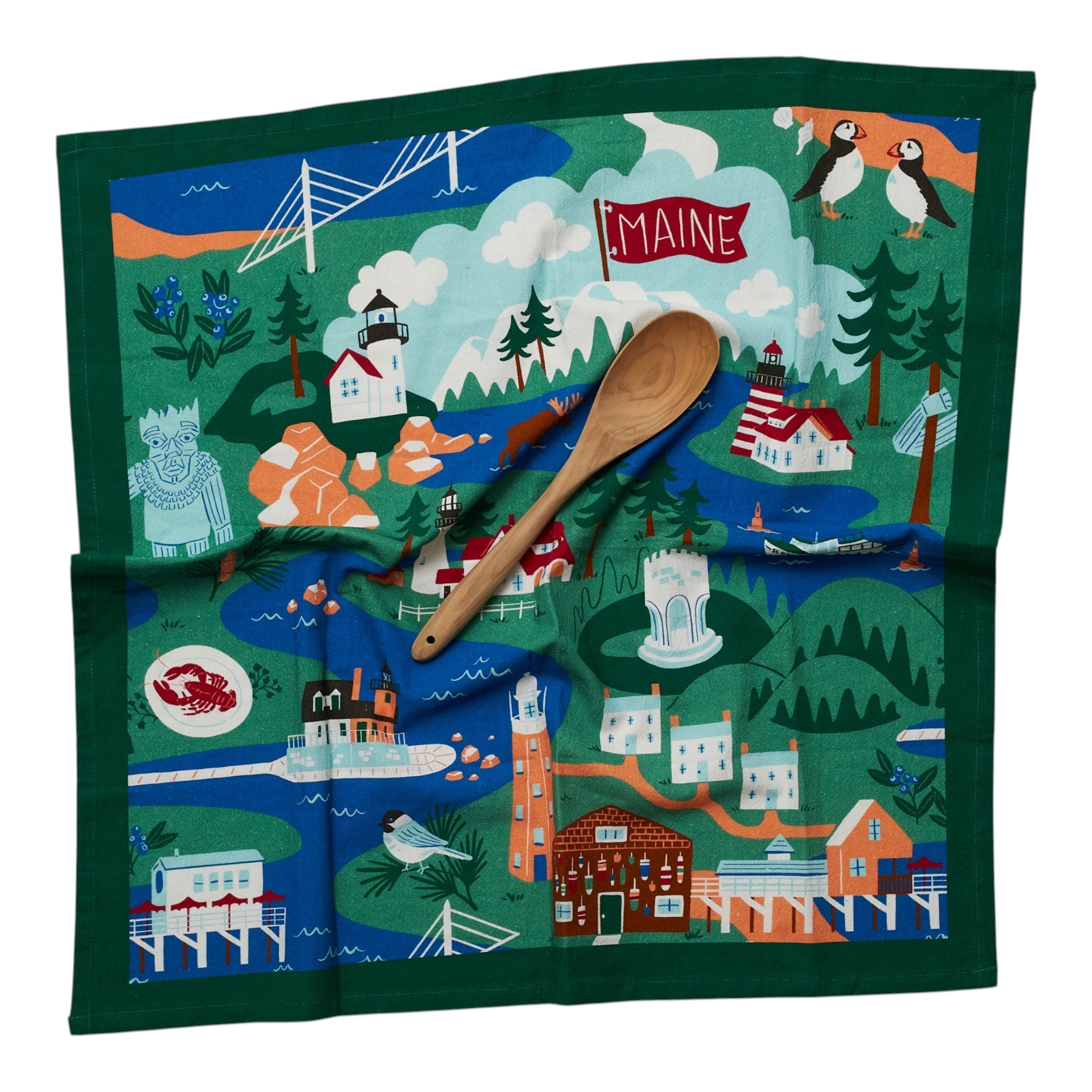 Heritage Organic Towel Set - Maine State - Once Again Home Co.