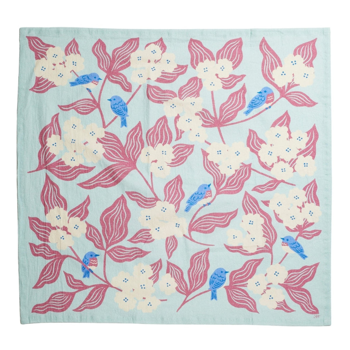 Heritage Organic Towel Set - Nuthatch Birdie - Once Again Home Co.