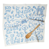 Heritage Organic Towel Set - Nuthatch Dog Sketch - Once Again Home Co.