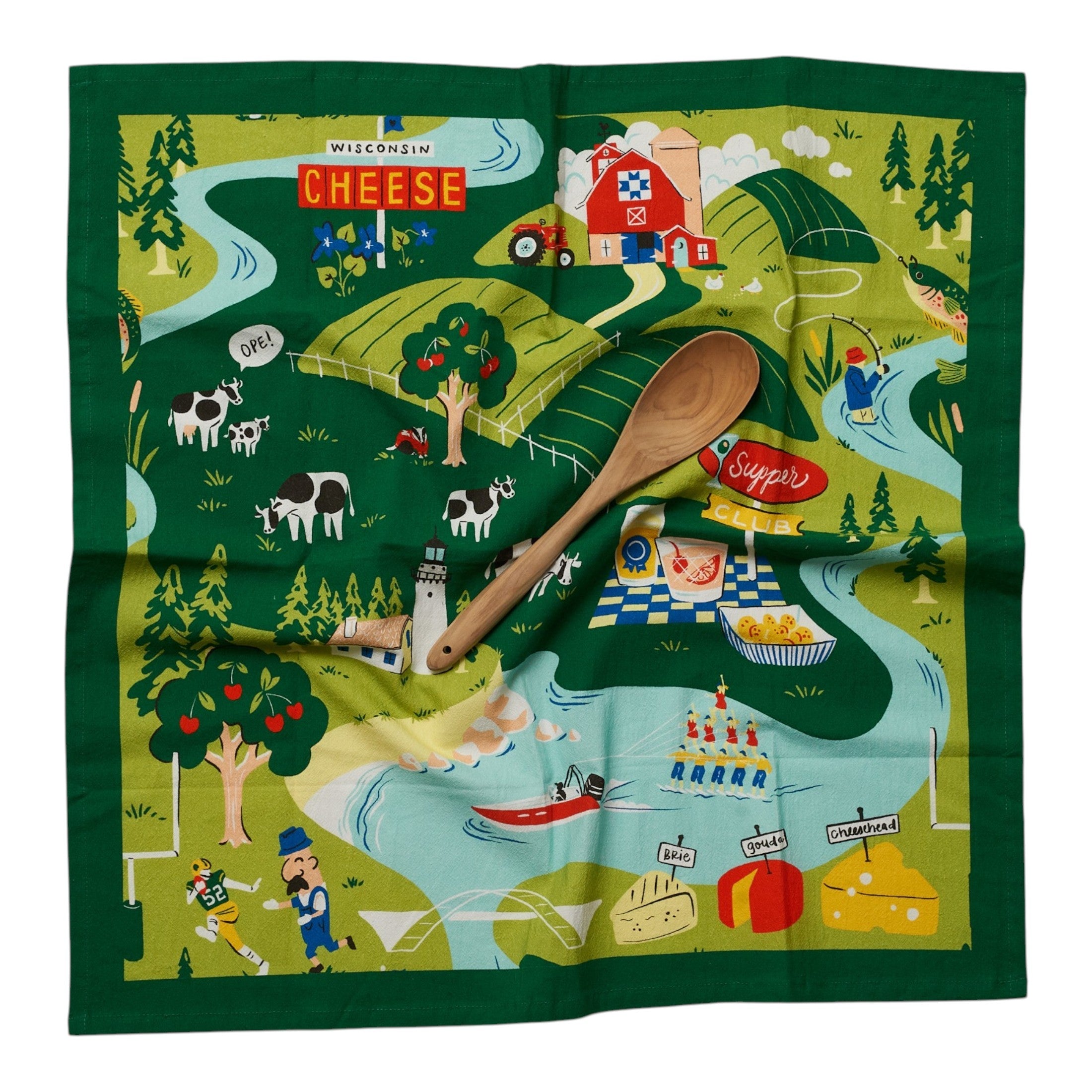 Heritage Organic Towel Set - Wisconsin State - Once Again Home Co.