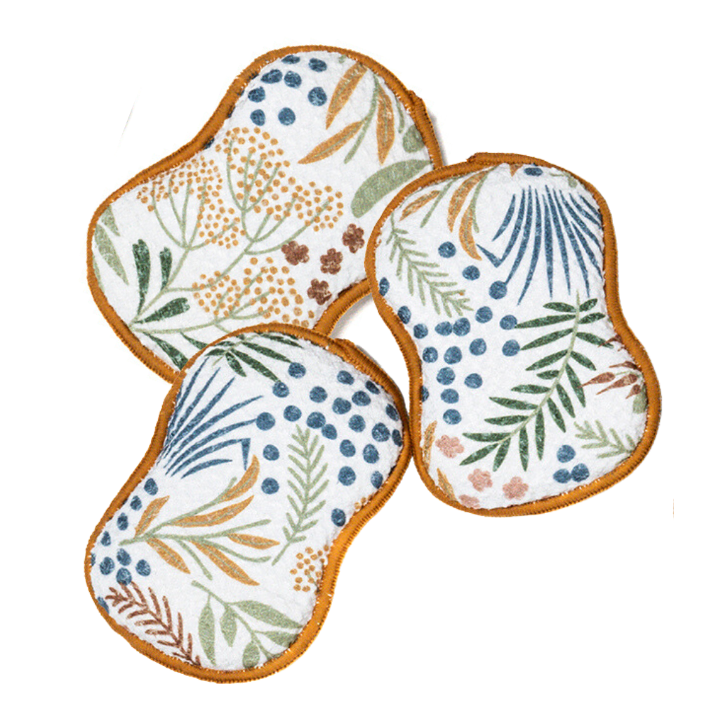 RE:usable Long-Lasting Sponges (Set of 3) - Inca Floral Sponges & Scouring Pads Once Again Home Co.   