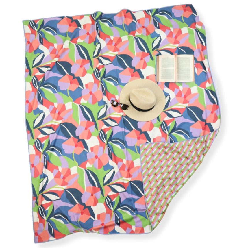 Journey Reversible Blanket - Geo Floral - Once Again Home Co.