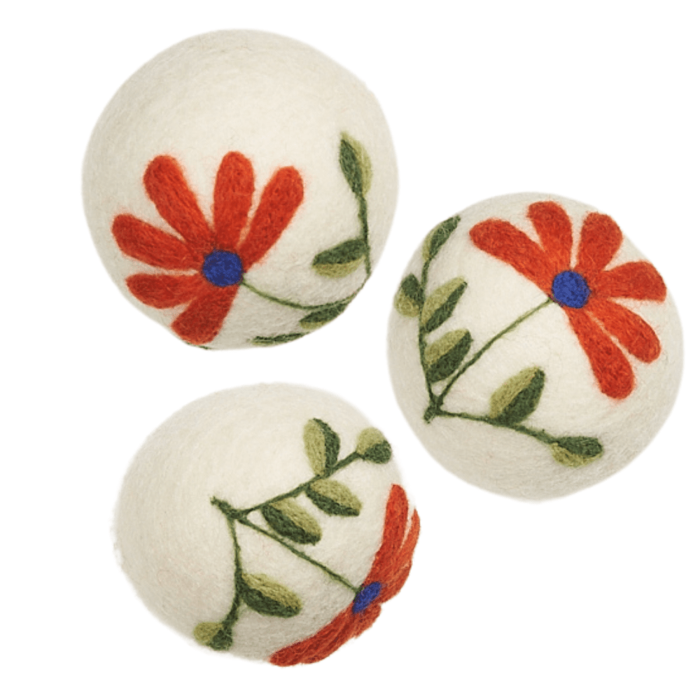 Laundry Wool Dryer Balls - Set of 3 RJW Sflora - Once Again Home Co.