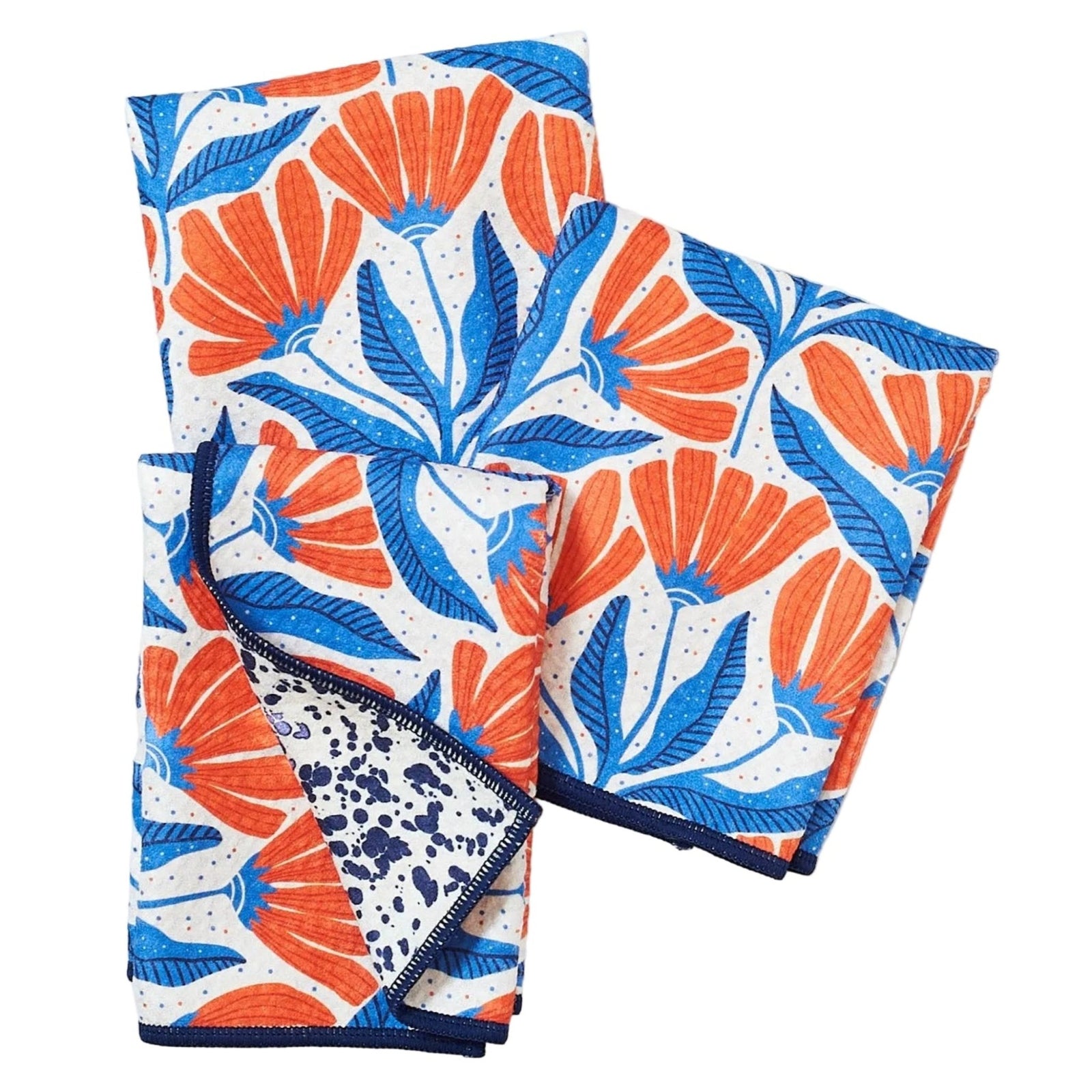 Mighty Mini Towel (Set of 3) Reversible - Crow Canyon Nancy Splatter - Once Again Home Co.