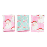 Mighty Mini Towel (Set of 3) Reversible - Heather Collins Santa Baby - Once Again Home Co.