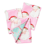 Mighty Mini Towel (Set of 3) Reversible - Heather Collins Santa Baby - Once Again Home Co.