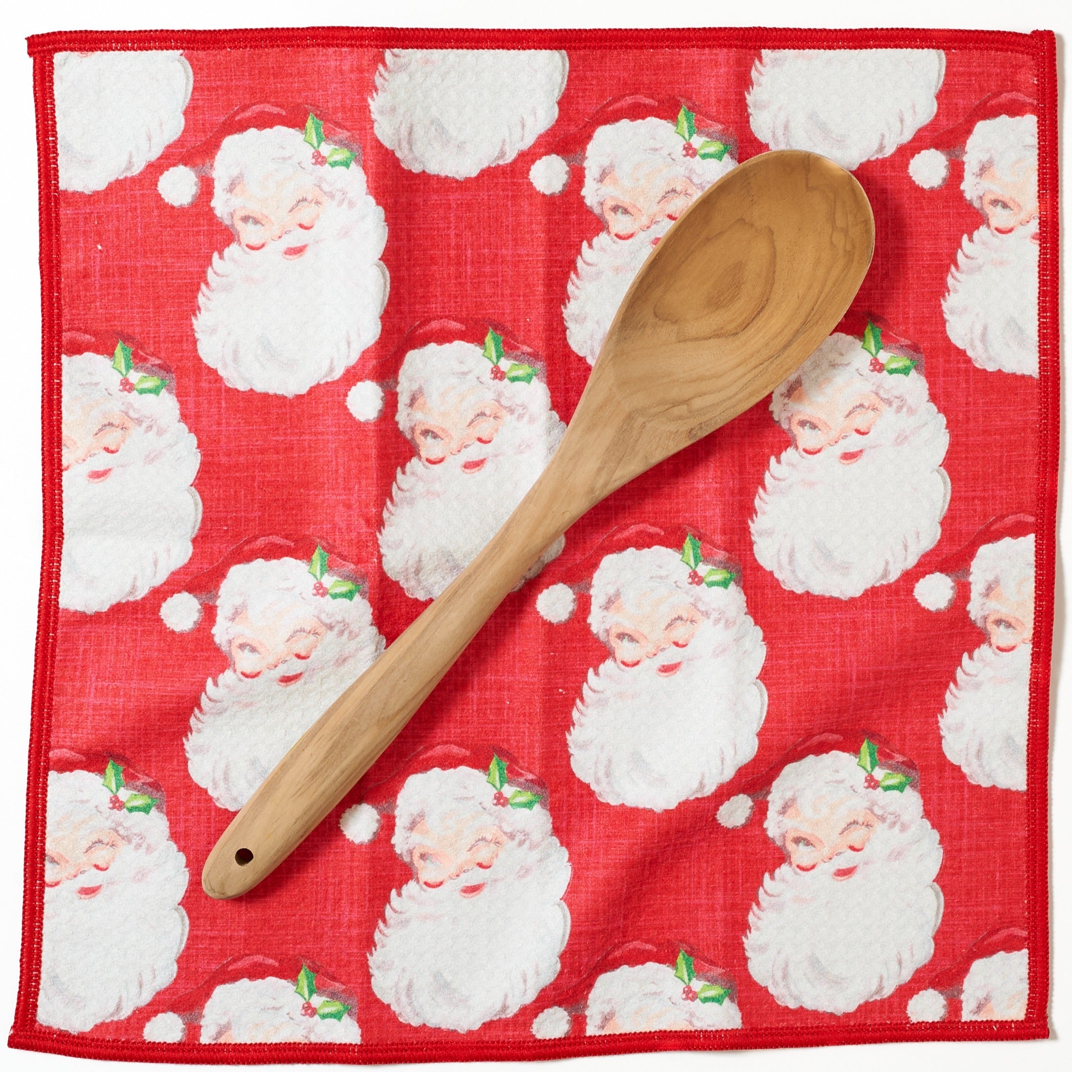 Mighty Mini Towel (Set of 3) Reversible - Heather Collins Santa Baby - Once Again Home Co.