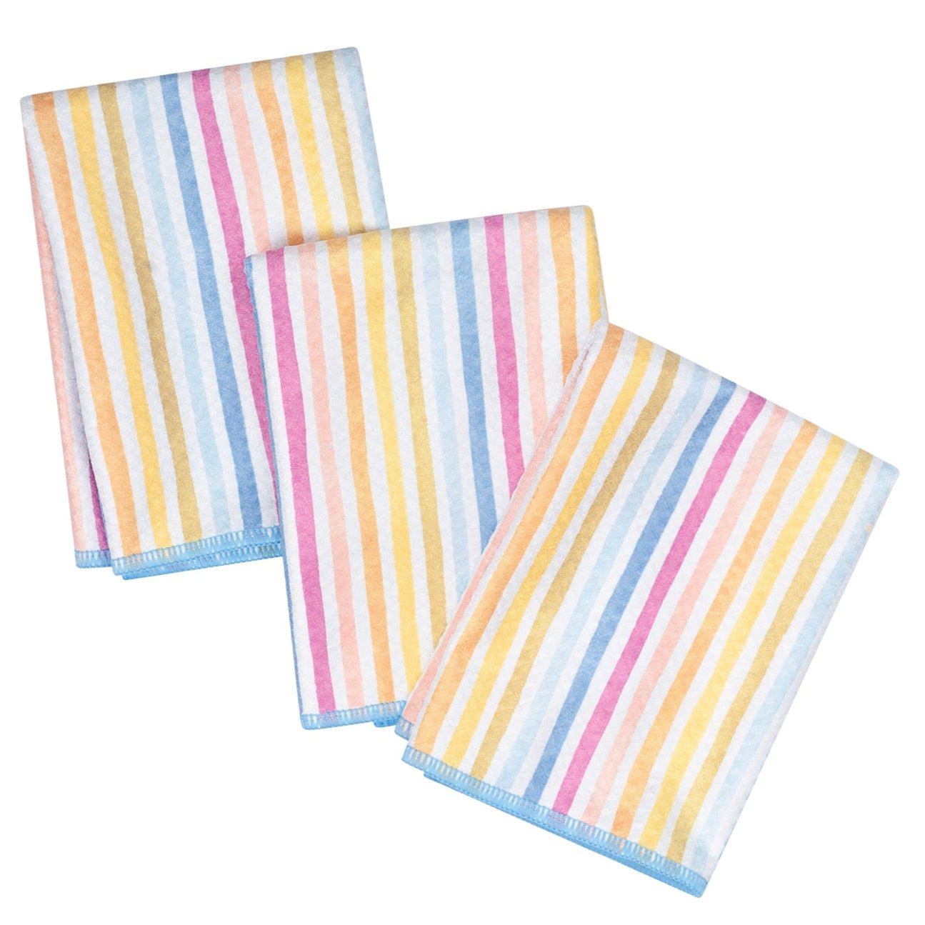 Mighty Mini Towel (Set of 3) Reversible - Iris & Sea Happy Hour - Once Again Home Co.