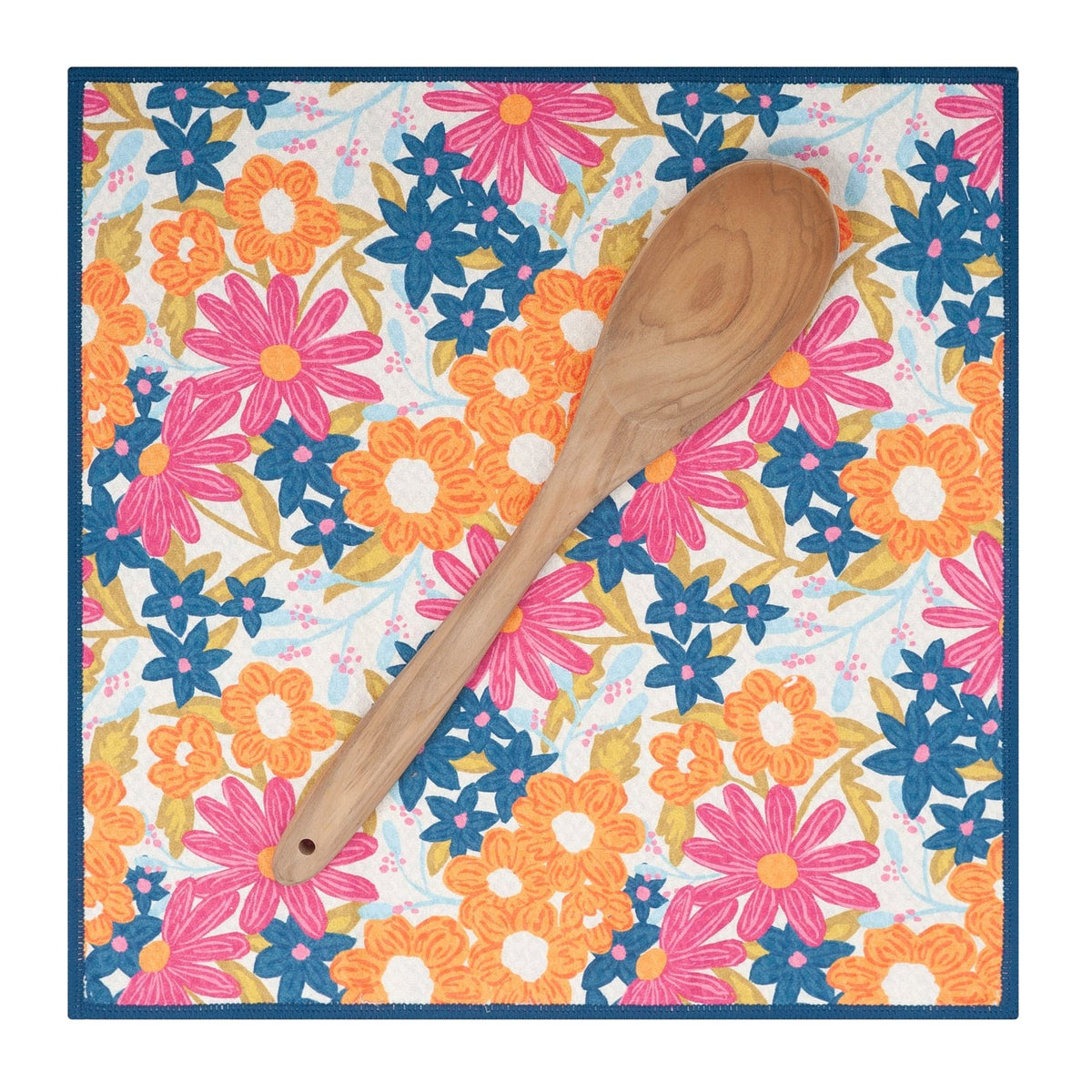 Mighty Mini Towel (Set of 3) Reversible - Iris & Sea Mini Blooms - Once Again Home Co.