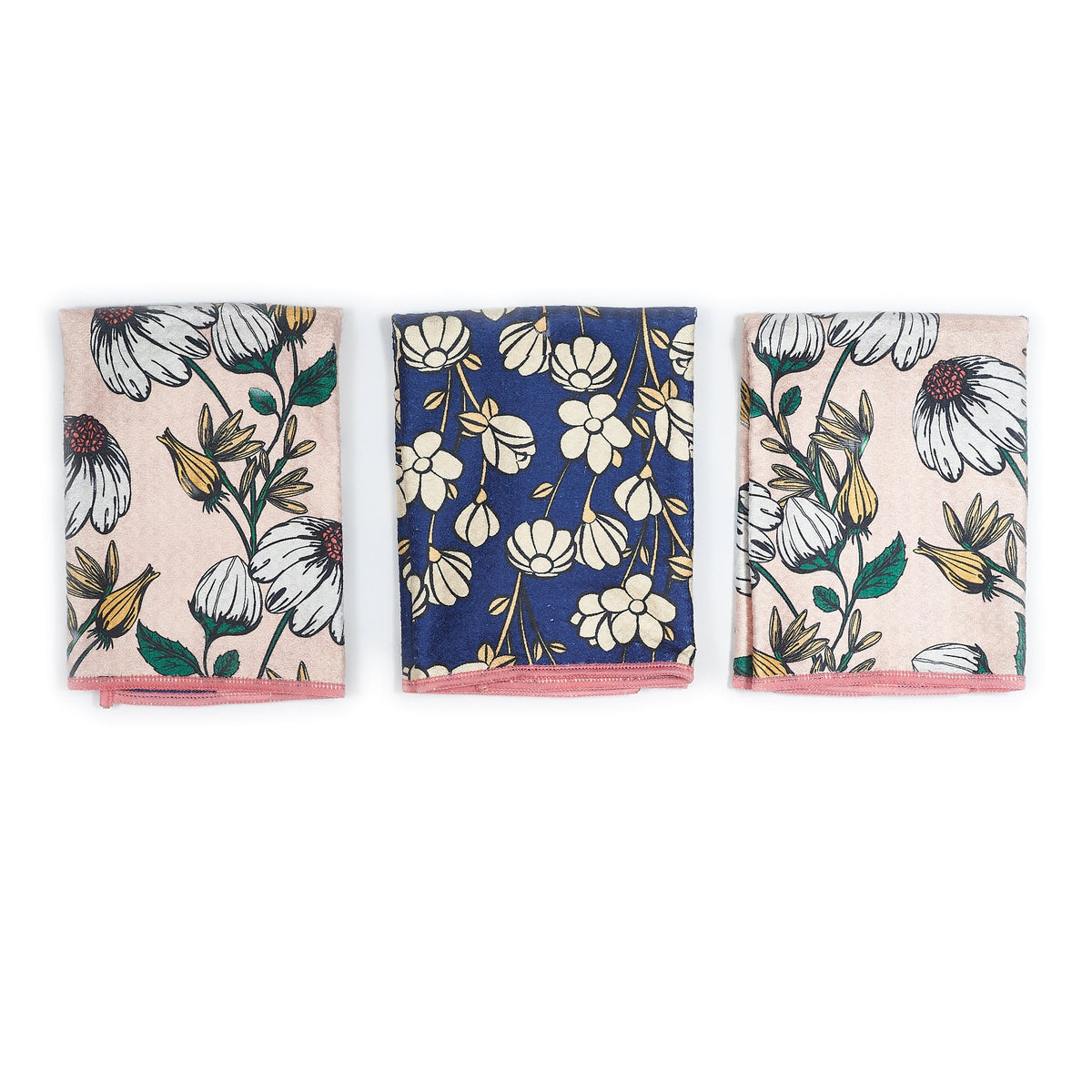 Mighty Mini Towel (Set of 3) Reversible - Janine Lecour Flower Trail - Once Again Home Co.