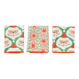 Mighty Mini Towel (Set of 3) Reversible - Jen Owens Santas - Once Again Home Co.
