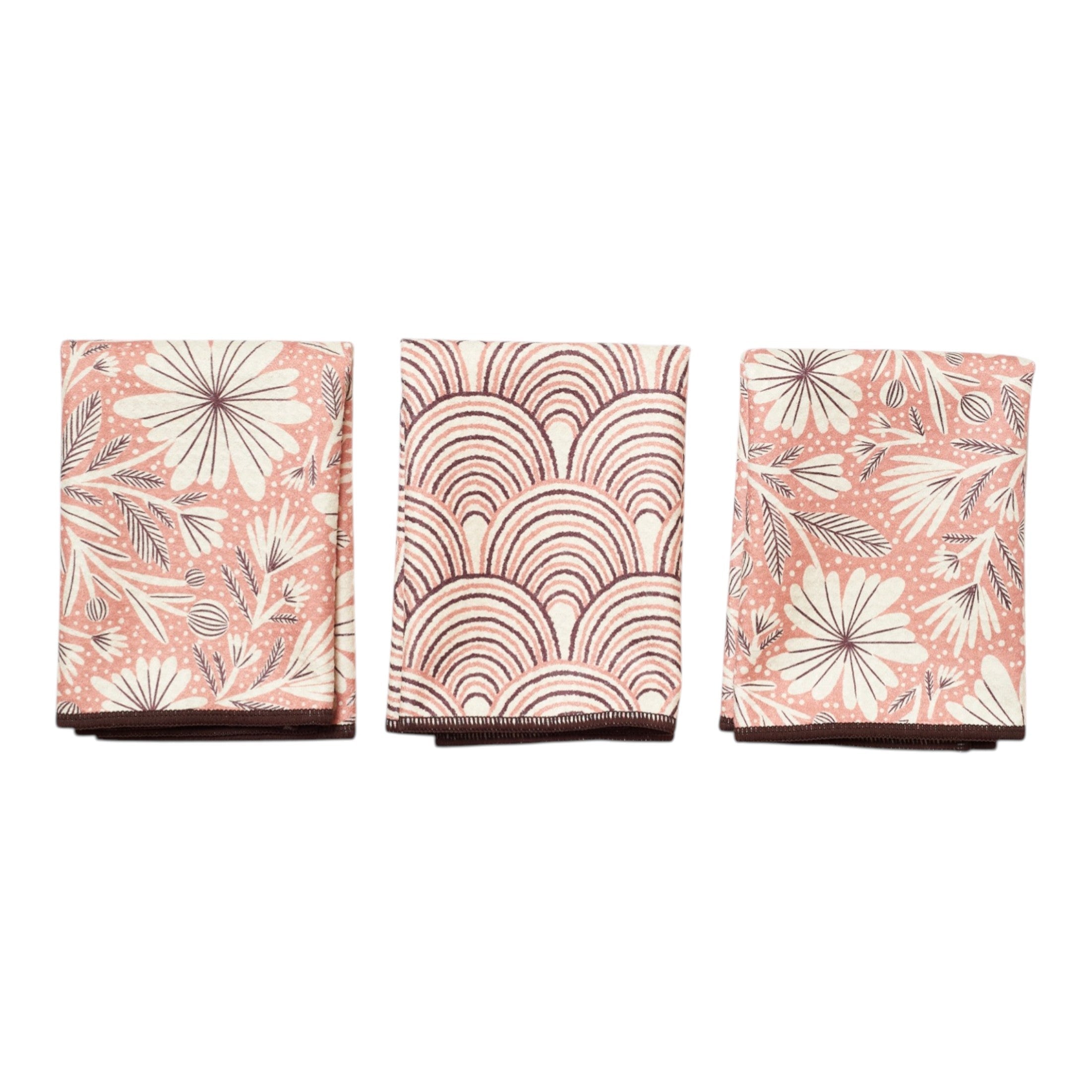 Mighty Mini Towel (Set of 3) Reversible - Jen Owens Whimsy Floral - Once Again Home Co.