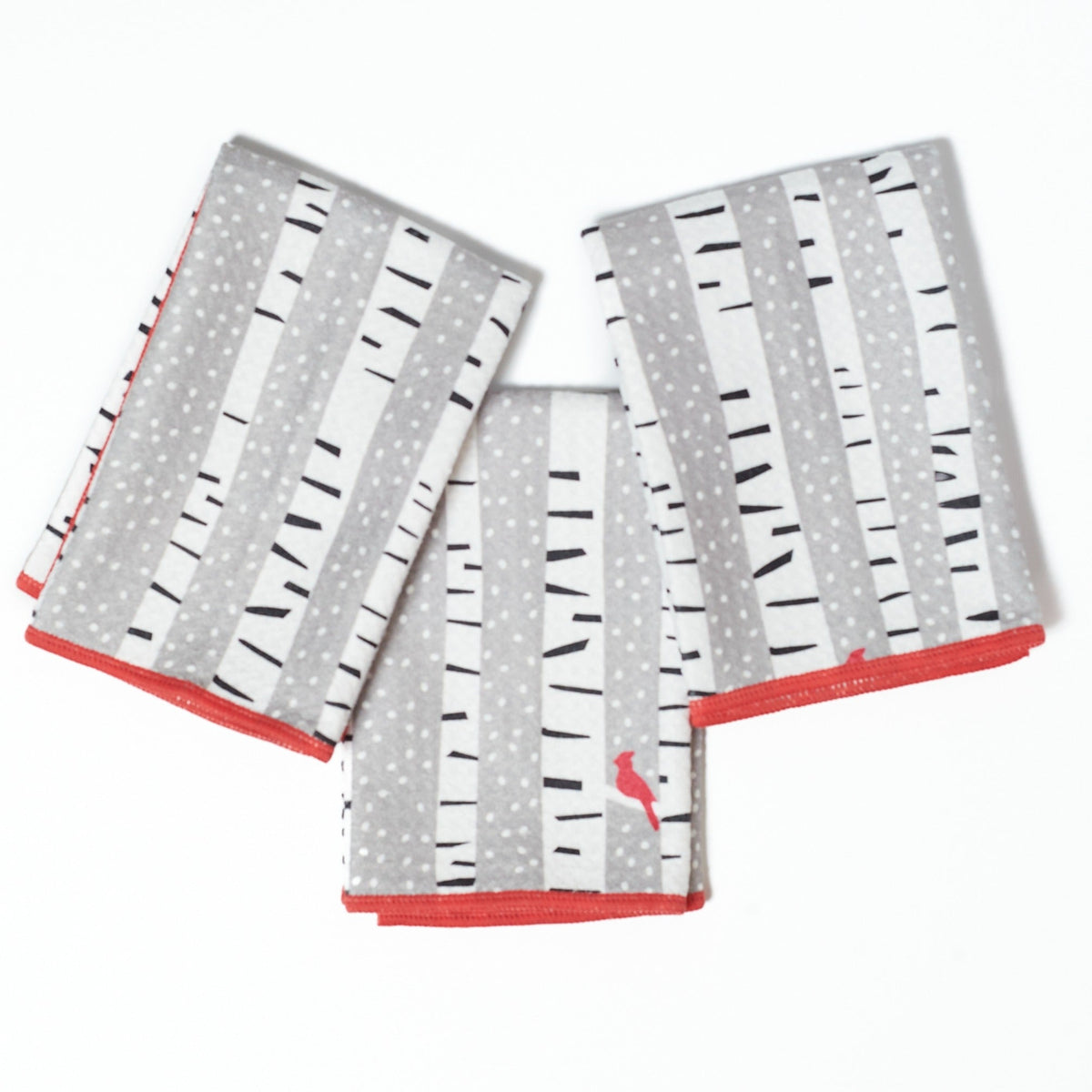 Mighty Mini Towel (Set of 3) Reversible - Kate Nelligan Cardinal - Once Again Home Co.