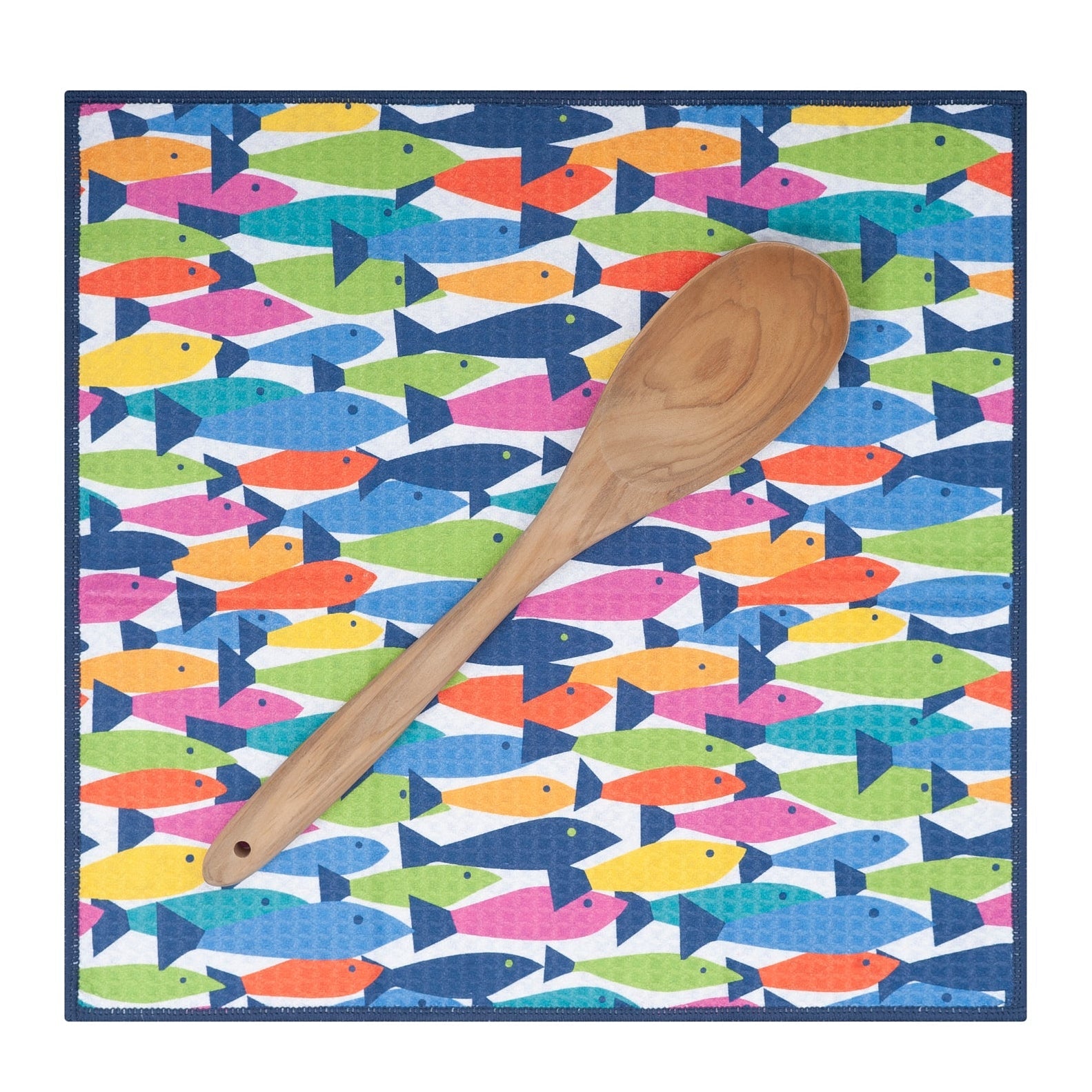 Mighty Mini Towel (Set of 3) Reversible - Kate Nelligan Fish - Once Again Home Co.