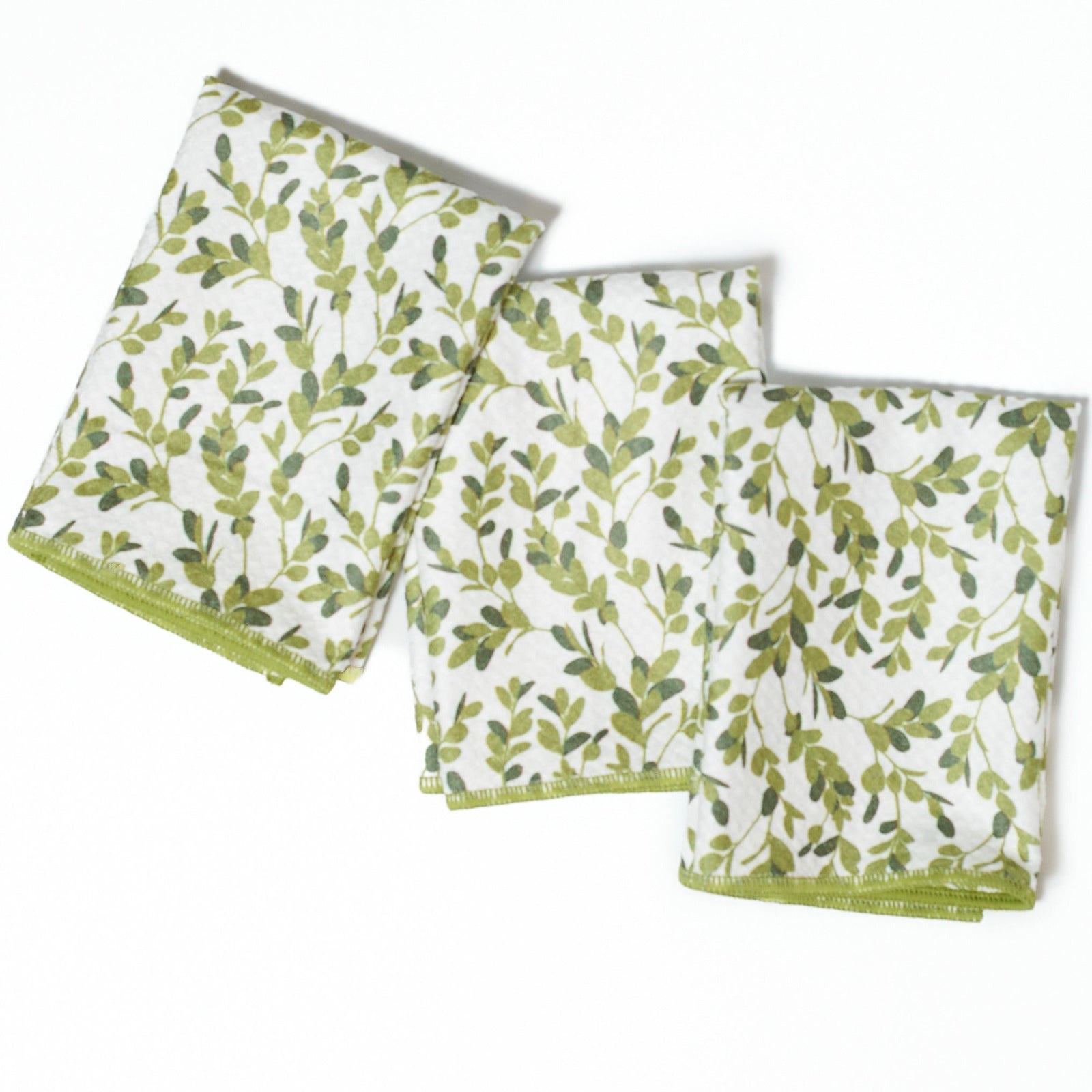 Mighty Mini Towel (Set of 3) Reversible - Kate Nelligan Greens - Once Again Home Co.