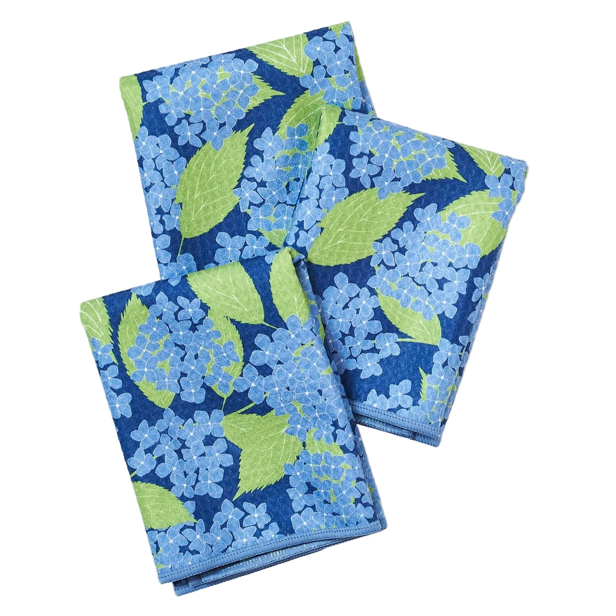 Mighty Mini Towel (Set of 3) Reversible - Kate Nelligan Hydrangea Garden - Once Again Home Co.