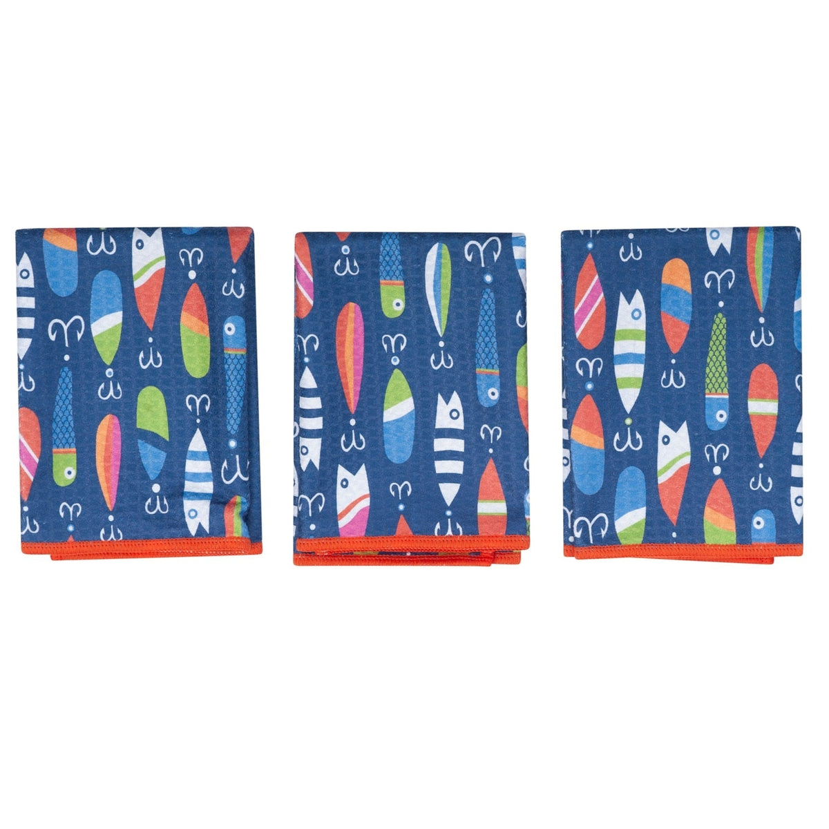 Mighty Mini Towel (Set of 3) Reversible - Kate Nelligan Lure - Once Again Home Co.