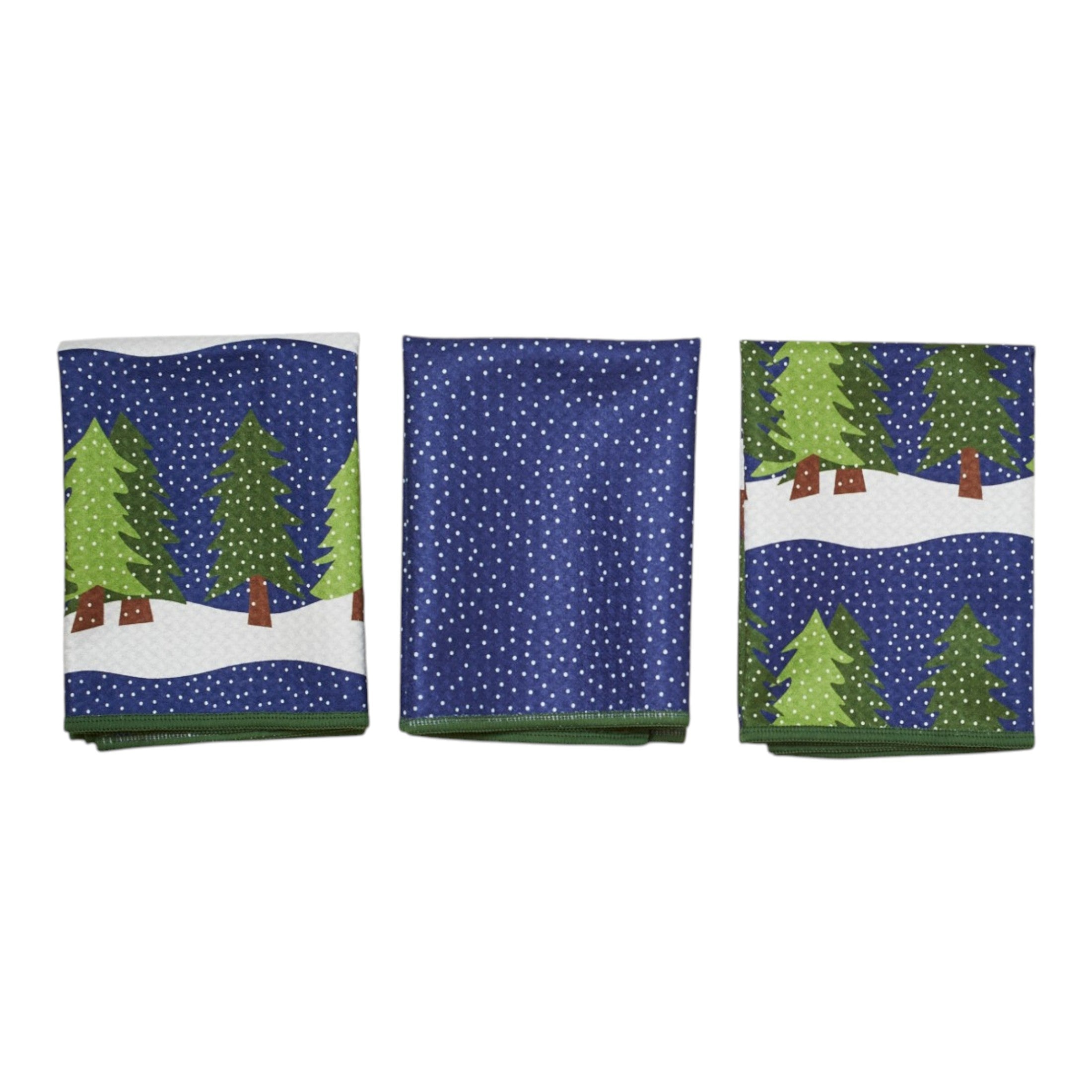 Mighty Mini Towel (Set of 3) Reversible - Kate Nelligan Midnight Snow - Once Again Home Co.