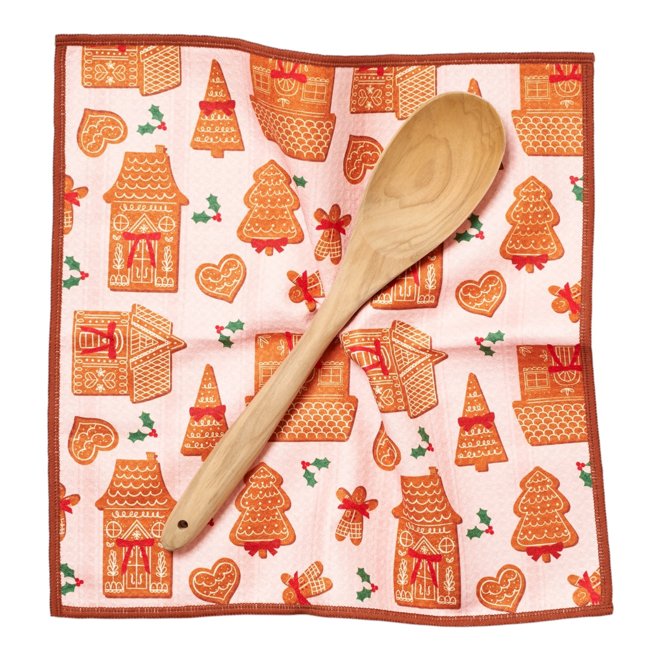 Mighty Mini Towel (Set of 3) Reversible - Mable Tan Christmas Cookies - Once Again Home Co.